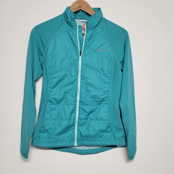 Columbia Omniheat  Women's Teal Lightweight Jacket - Picture 1 of 12